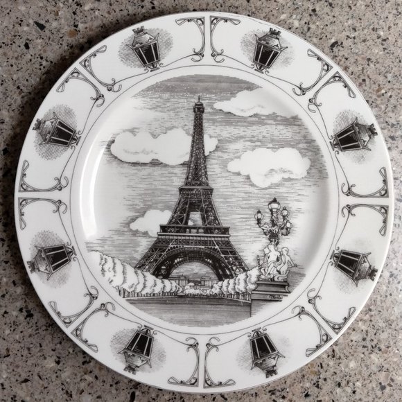Slice of Life Eiffel Tower Collector's Dinner Plate - Picture 1 of 5